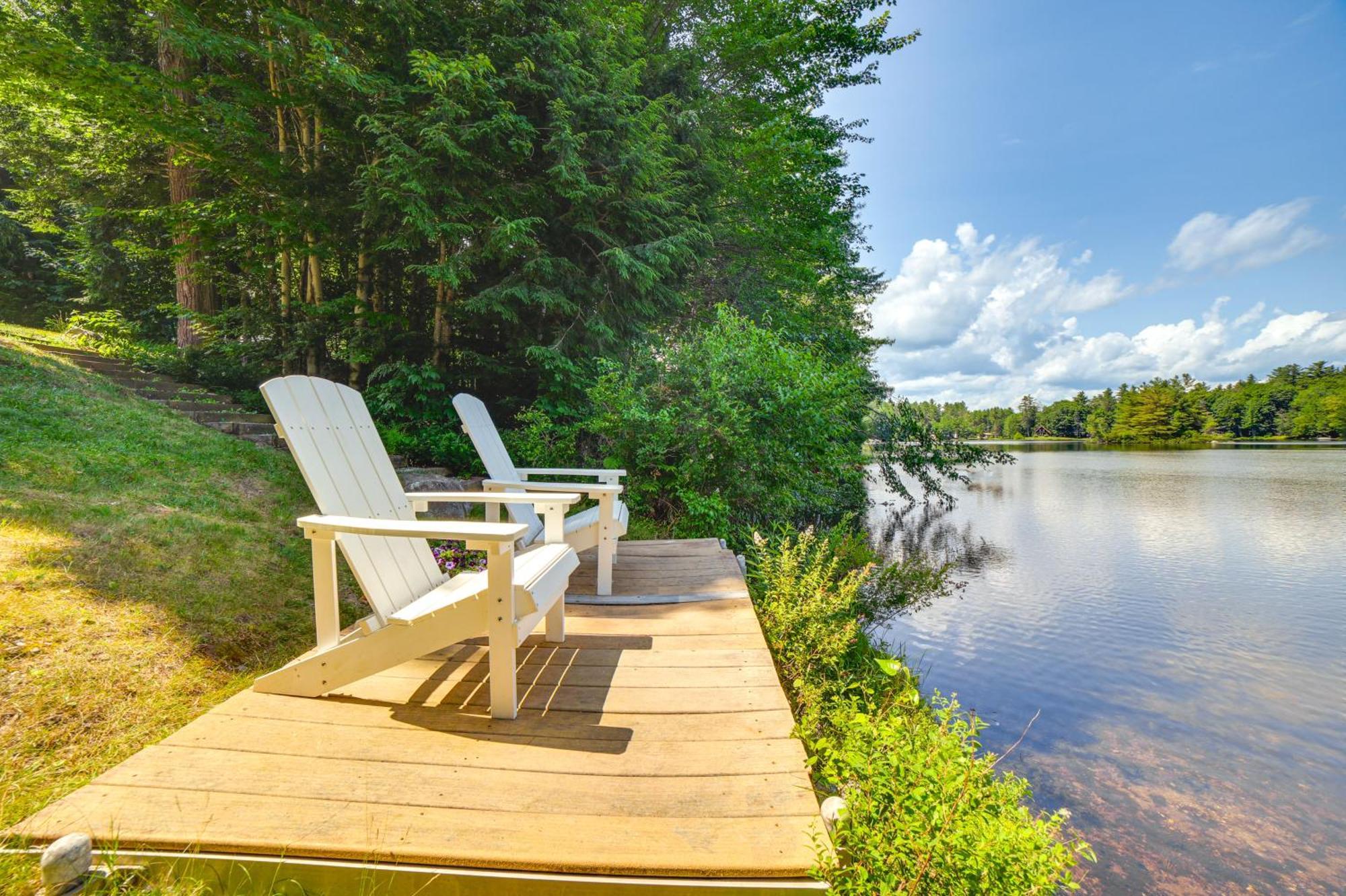 Breathtaking Newbury Cottage With Deck On Chalk Pond Exterior foto